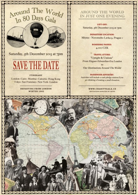 Around the world save the date 
